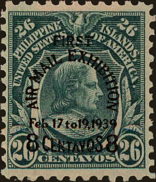 Front view of Philippines (US) C57 collectors stamp