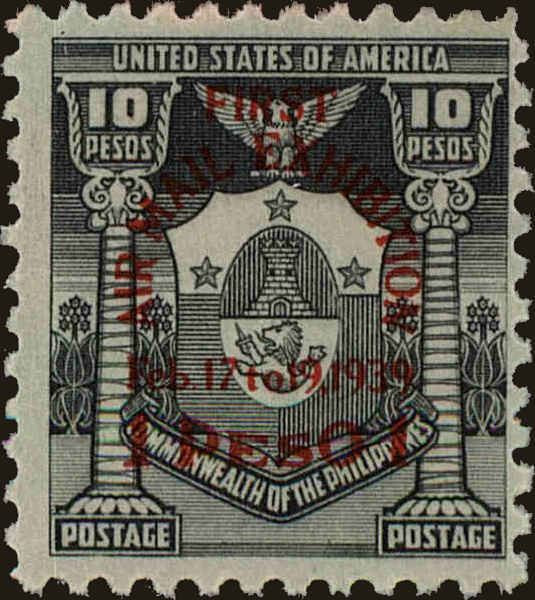 Front view of Philippines (US) C58 collectors stamp