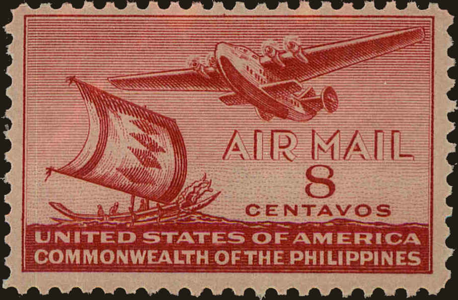 Front view of Philippines (US) C59 collectors stamp