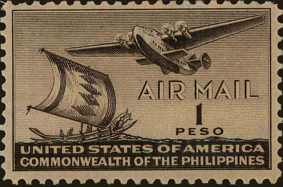 Front view of Philippines (US) C62 collectors stamp