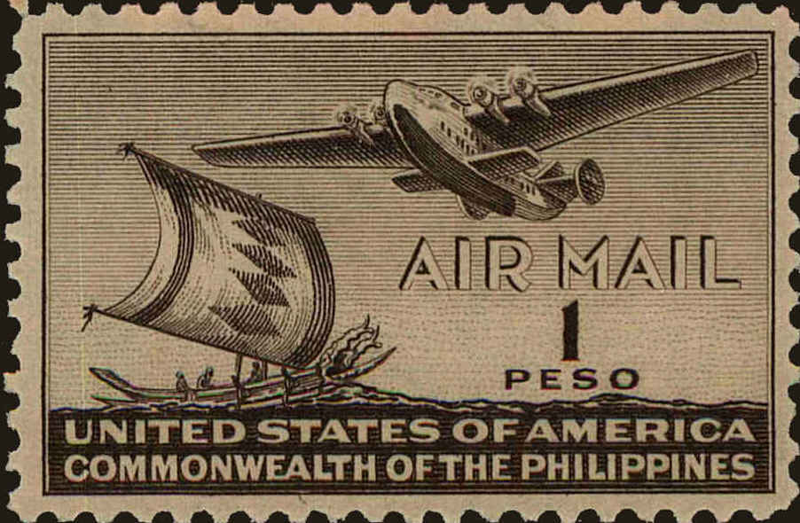 Front view of Philippines (US) C62 collectors stamp