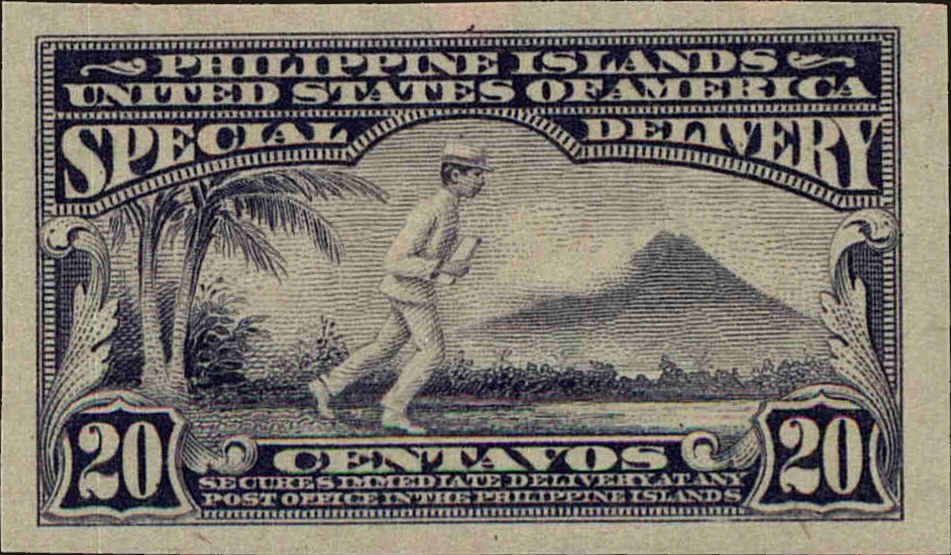Front view of Philippines (US) E6a collectors stamp