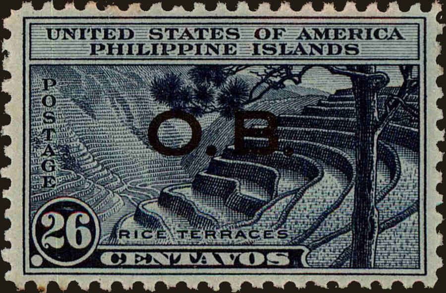 Front view of Philippines (US) O23 collectors stamp