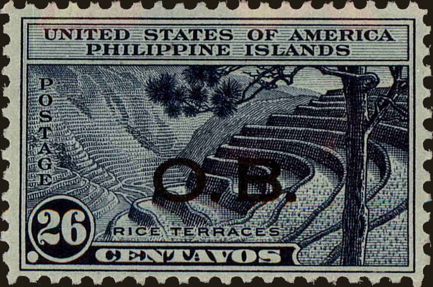 Front view of Philippines (US) O23 collectors stamp