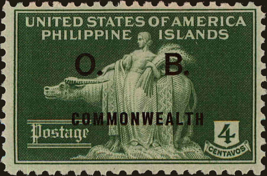 Front view of Philippines (US) O28 collectors stamp
