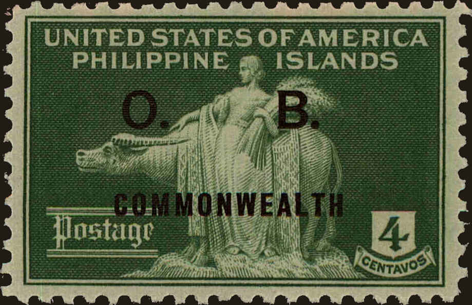 Front view of Philippines (US) O28 collectors stamp