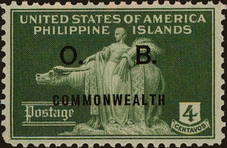 Front view of Philippines (US) O28 collectors stamp