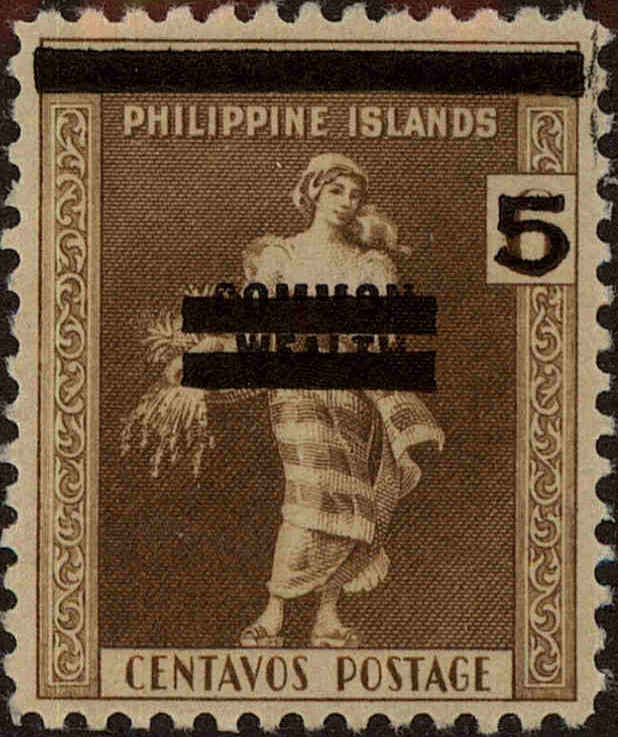 Front view of Philippines (US) N4 collectors stamp