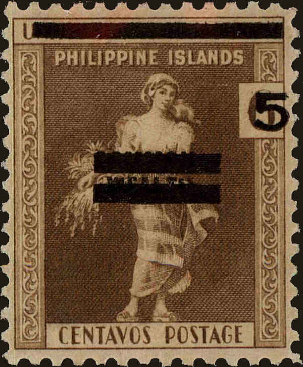 Front view of Philippines (US) N4 collectors stamp