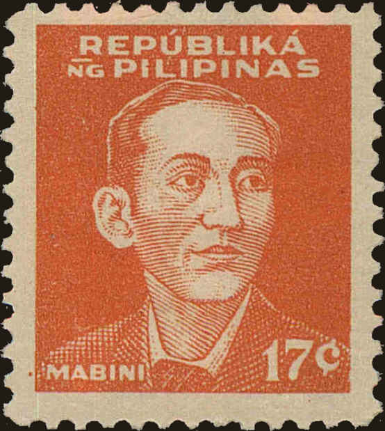Front view of Philippines (US) N34 collectors stamp