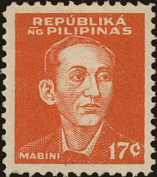 Front view of Philippines (US) N34 collectors stamp