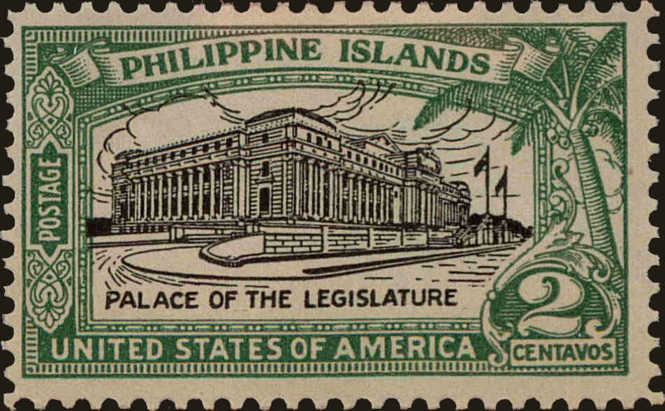 Front view of Philippines (US) 319 collectors stamp