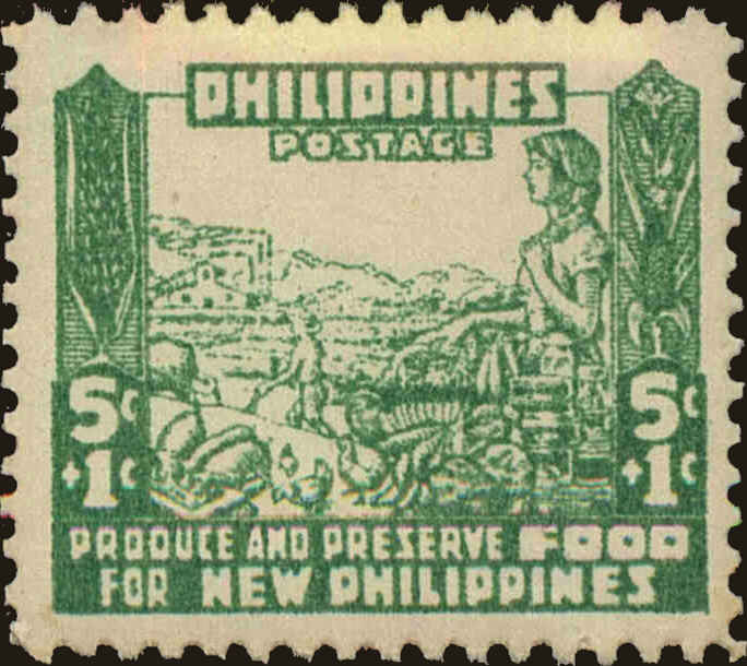 Front view of Philippines (US) NB2 collectors stamp