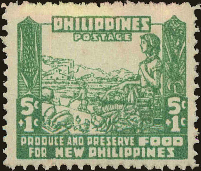 Front view of Philippines (US) NB2 collectors stamp