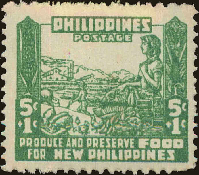 Front view of Philippines (US) NB2 collectors stamp
