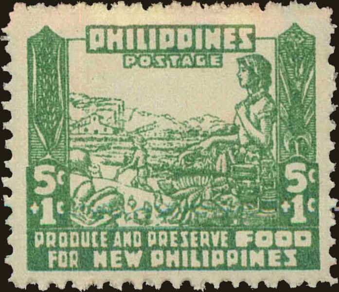 Front view of Philippines (US) NB2 collectors stamp