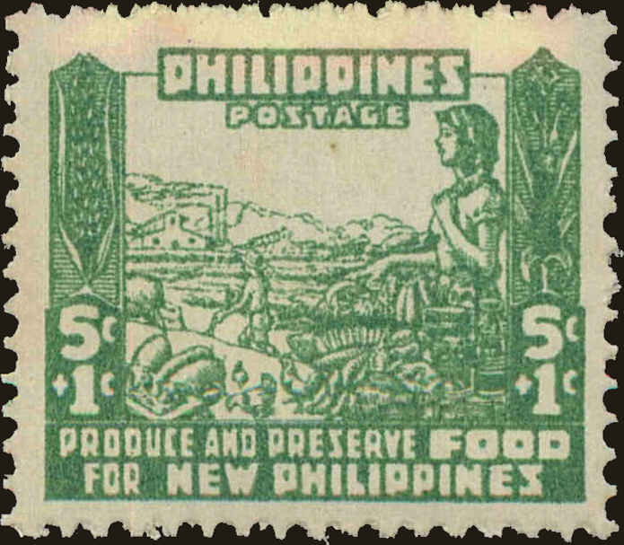 Front view of Philippines (US) NB2 collectors stamp