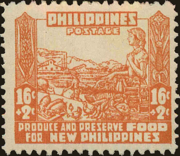 Front view of Philippines (US) NB3 collectors stamp