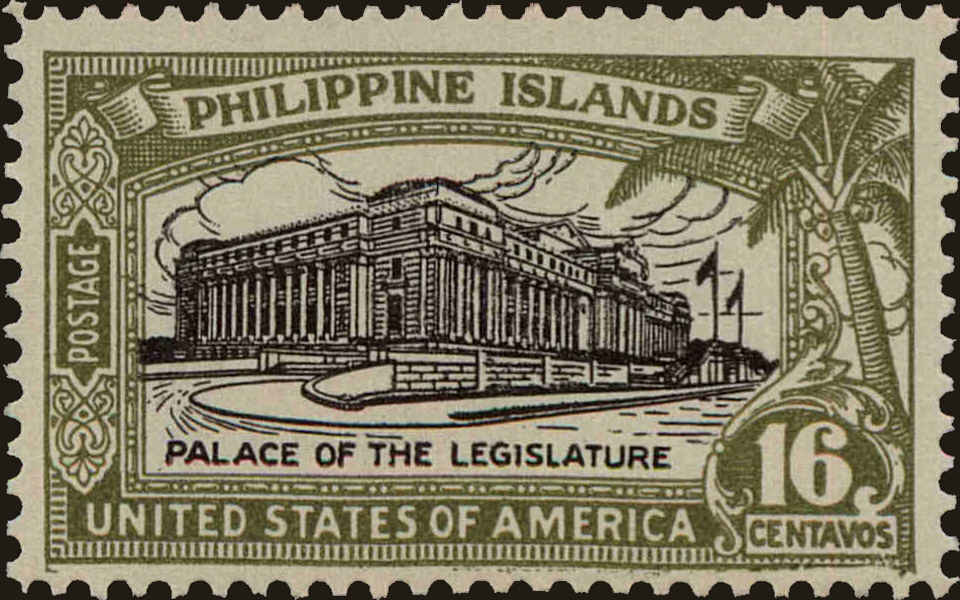 Front view of Philippines (US) 321 collectors stamp