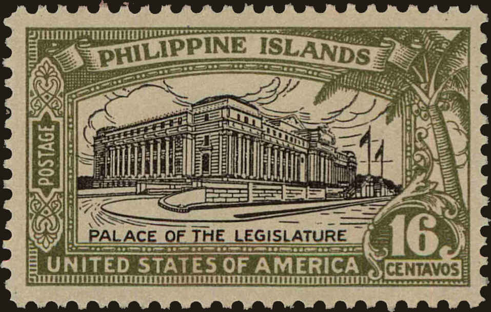 Front view of Philippines (US) 321 collectors stamp