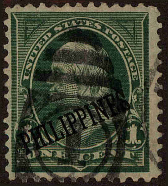 Front view of Philippines (US) 213 collectors stamp