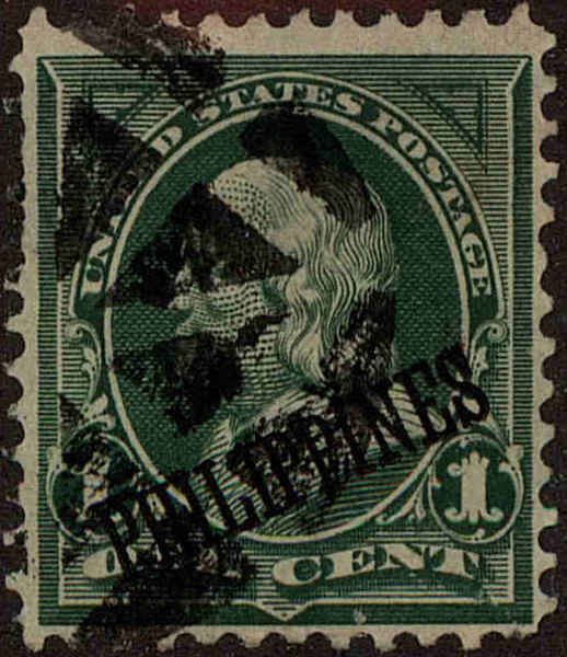 Front view of Philippines (US) 213 collectors stamp