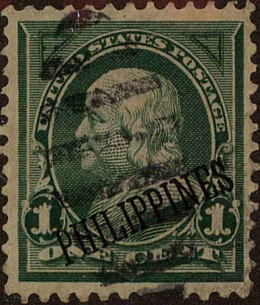 Front view of Philippines (US) 213 collectors stamp