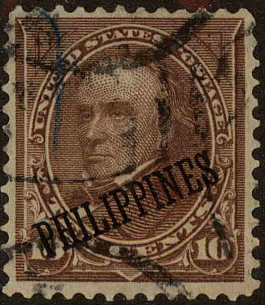 Front view of Philippines (US) 217 collectors stamp