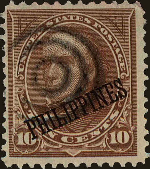 Front view of Philippines (US) 217 collectors stamp