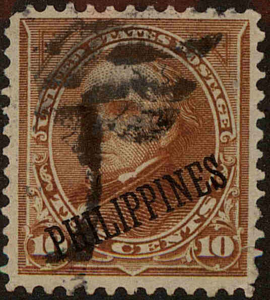 Front view of Philippines (US) 217 collectors stamp