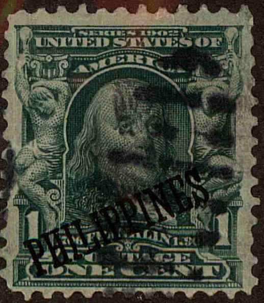 Front view of Philippines (US) 226 collectors stamp