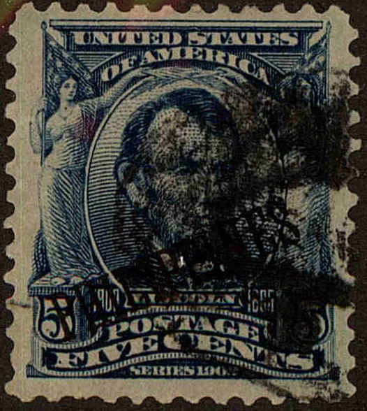 Front view of Philippines (US) 230 collectors stamp