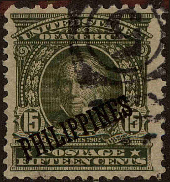 Front view of Philippines (US) 235 collectors stamp