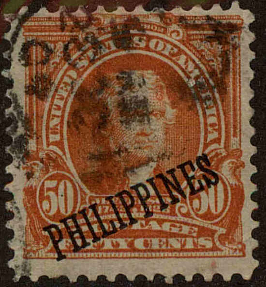 Front view of Philippines (US) 236 collectors stamp