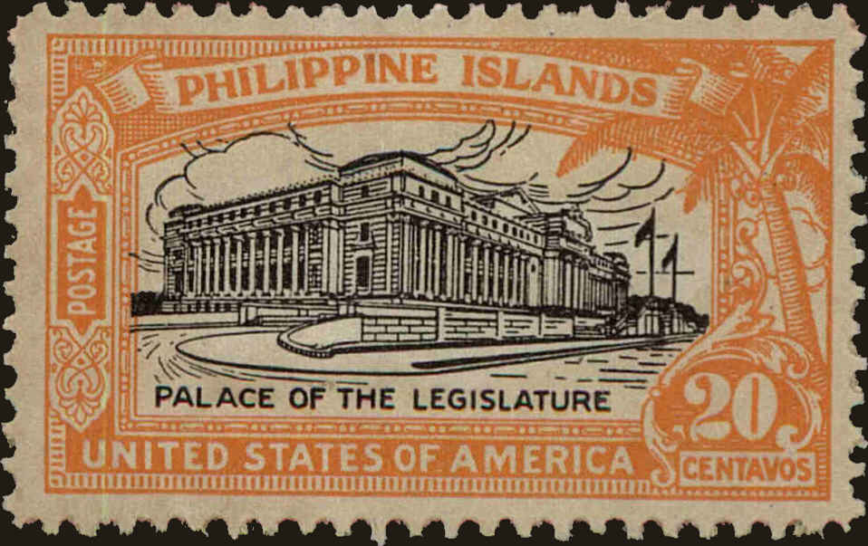 Front view of Philippines (US) 323 collectors stamp