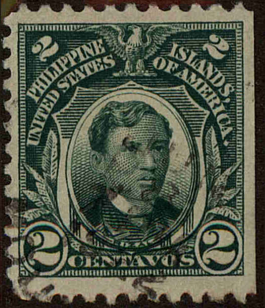 Front view of Philippines (US) 241 collectors stamp