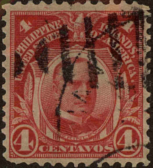 Front view of Philippines (US) 242 collectors stamp