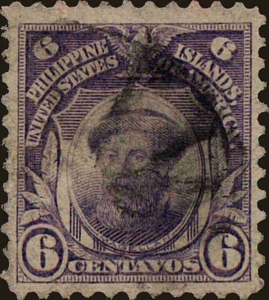 Front view of Philippines (US) 243 collectors stamp