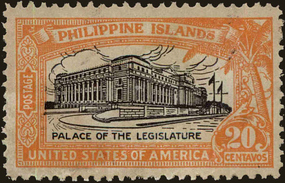 Front view of Philippines (US) 323 collectors stamp