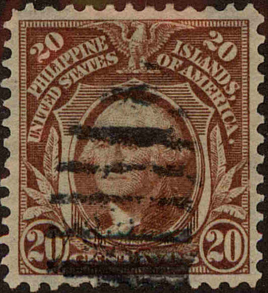 Front view of Philippines (US) 248 collectors stamp