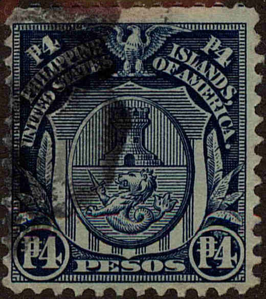 Front view of Philippines (US) 253 collectors stamp