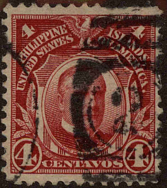 Front view of Philippines (US) 262 collectors stamp