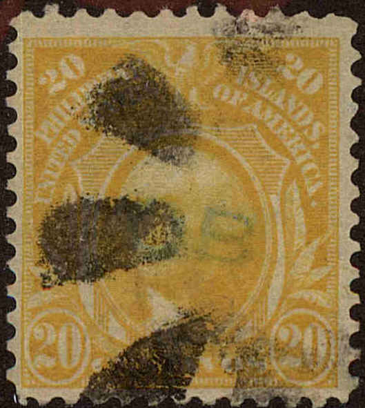 Front view of Philippines (US) 268 collectors stamp