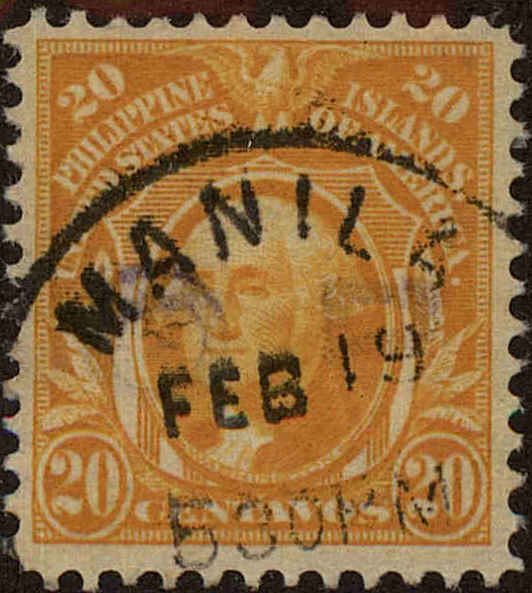 Front view of Philippines (US) 268a collectors stamp