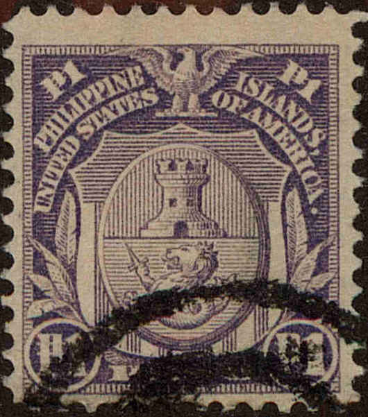 Front view of Philippines (US) 271 collectors stamp