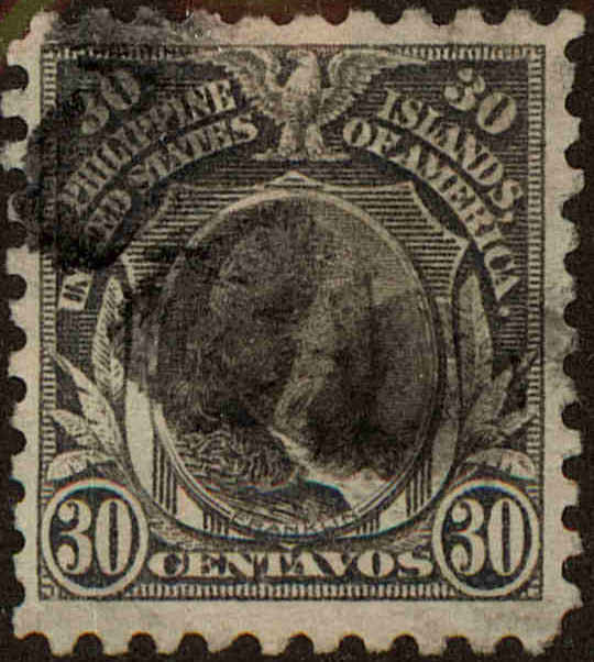 Front view of Philippines (US) 283 collectors stamp