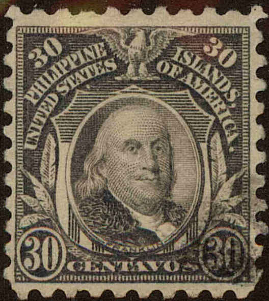 Front view of Philippines (US) 283 collectors stamp