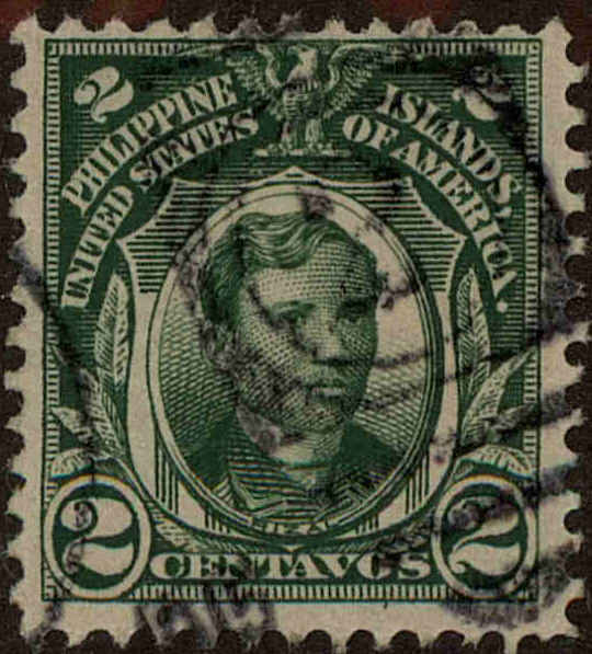 Front view of Philippines (US) 241 collectors stamp