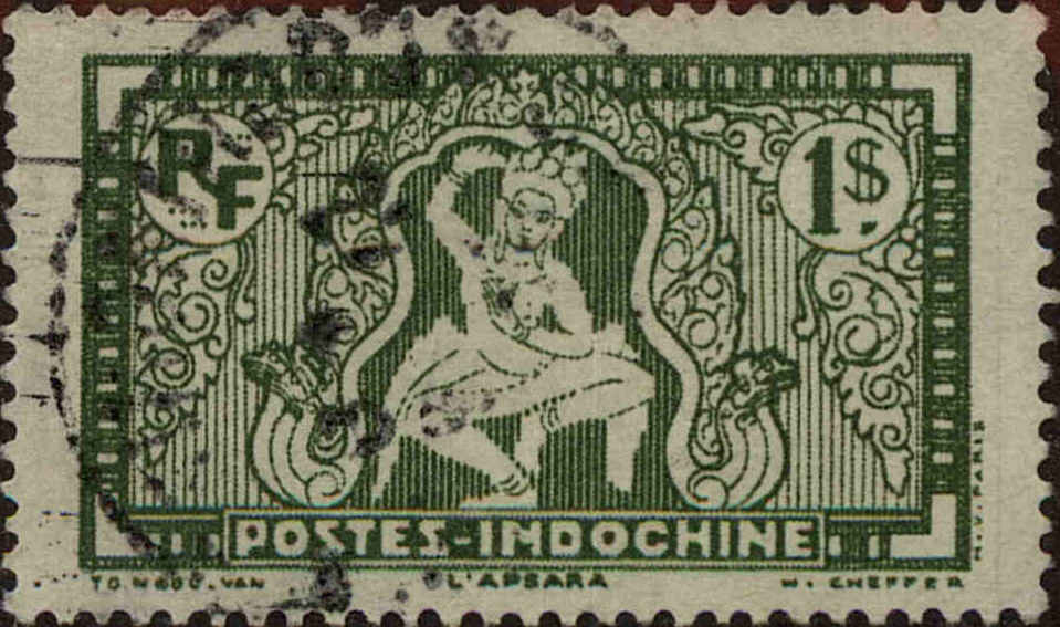 Front view of Indo-China 169 collectors stamp