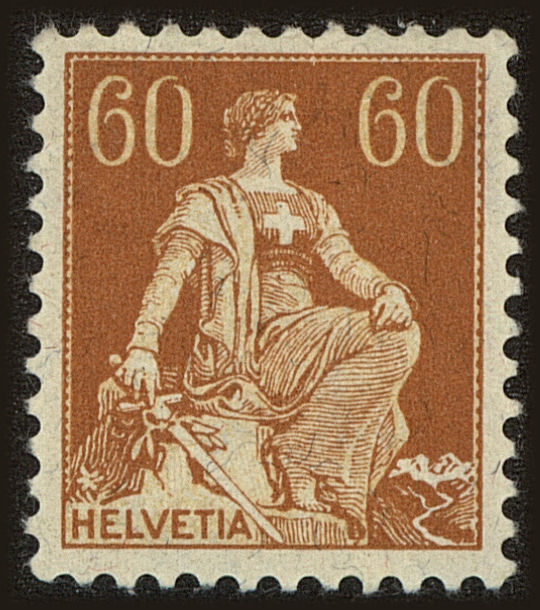 Front view of Switzerland 140 collectors stamp